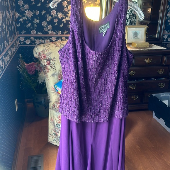 ALEX EVENINGWEAR DRESS & JACKET size 16W Mother of the Bride - Picture 2 of 9